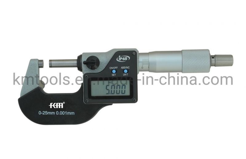 Newest Digital Outside Micrometer, 0-25mm, 0.001mm with Standard Ratchet Stop