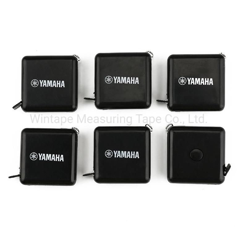 Promotional Gift Items Black Square Portable Logo OEM Tape Measures with Printed Logo