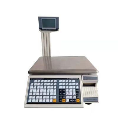 6kg/15kg/30kg Digital Electronic Weighing Label Printing Cash Register Scale