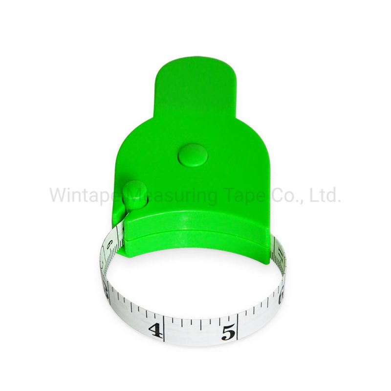 60 Inch 1.5m Green Plastic Retractable Body Waist Tape Measure