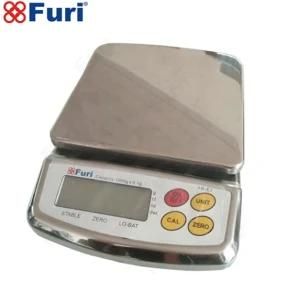 Fr-Ej Stainless steel Compact Scale 6kg/1g Weighing Bluetooth