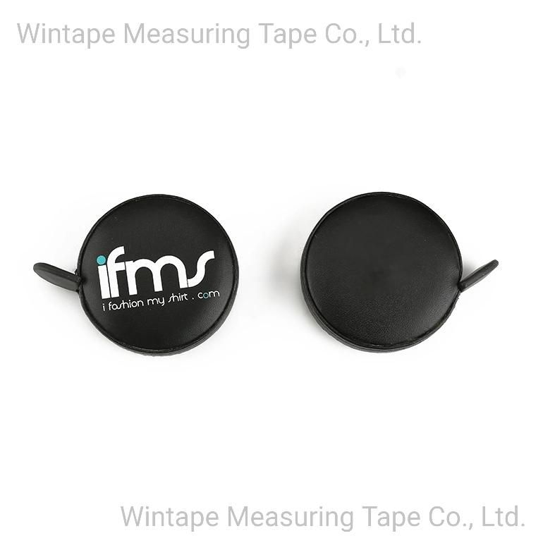 High Quality PU Leather Custom Brand Retractable Elastic Measuring Tape (RT-129)