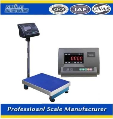 Tcs 100kg 150kg 300kg Digital Platform Weighing Scale with Checkered Steel Plate
