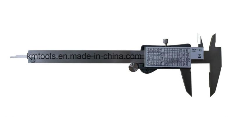 0-150mm/0-6′′ Large LCD Fraction Digital Display Caliper