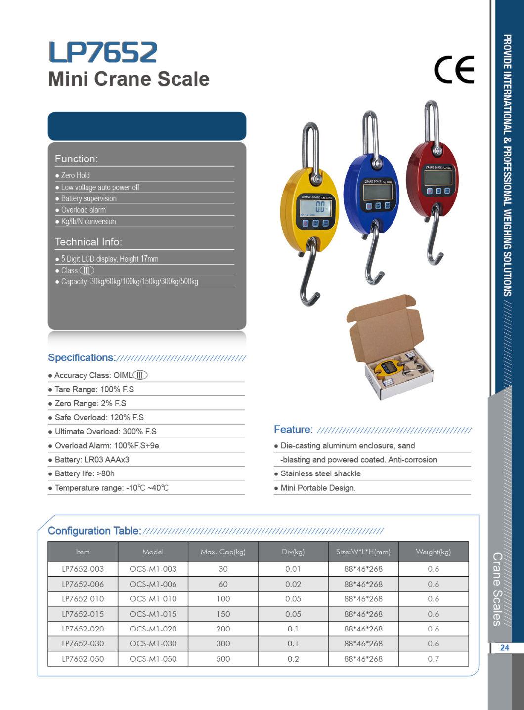 High Strength Quality-Assured Electronic Crane Hanging Scale