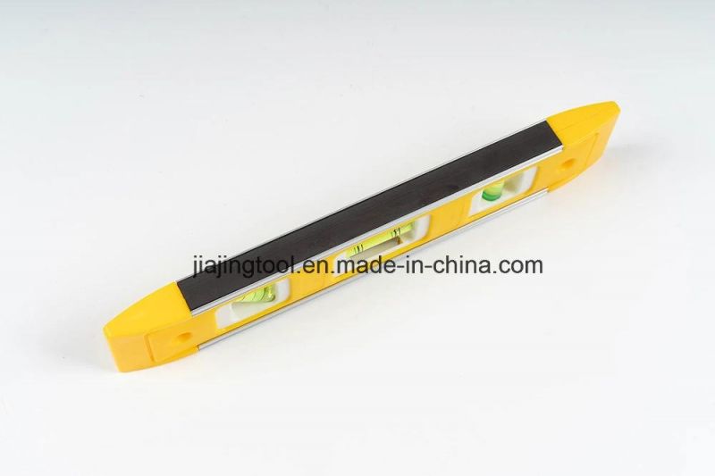 Magnetic Spirit Level/230mm 9" Magnetic Plastic Torpedo Level