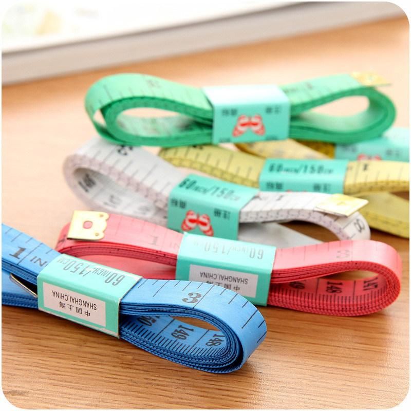 150cm Clothing Tailor Measuring Tape Clear Printing for Body Fabric Sewing Tailor Cloth Small Tape