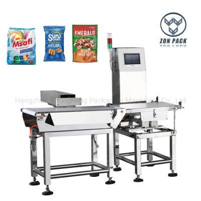 High Precision Check Weigher Machine for Nuts Chip Pouch Doypack Packing