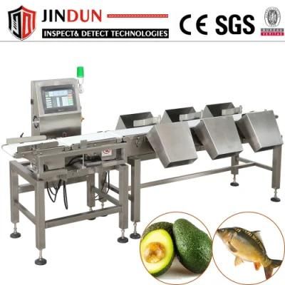 High Speed Food Industrial Conveyor Belt Auto Weight Checking Checkweigher Machine