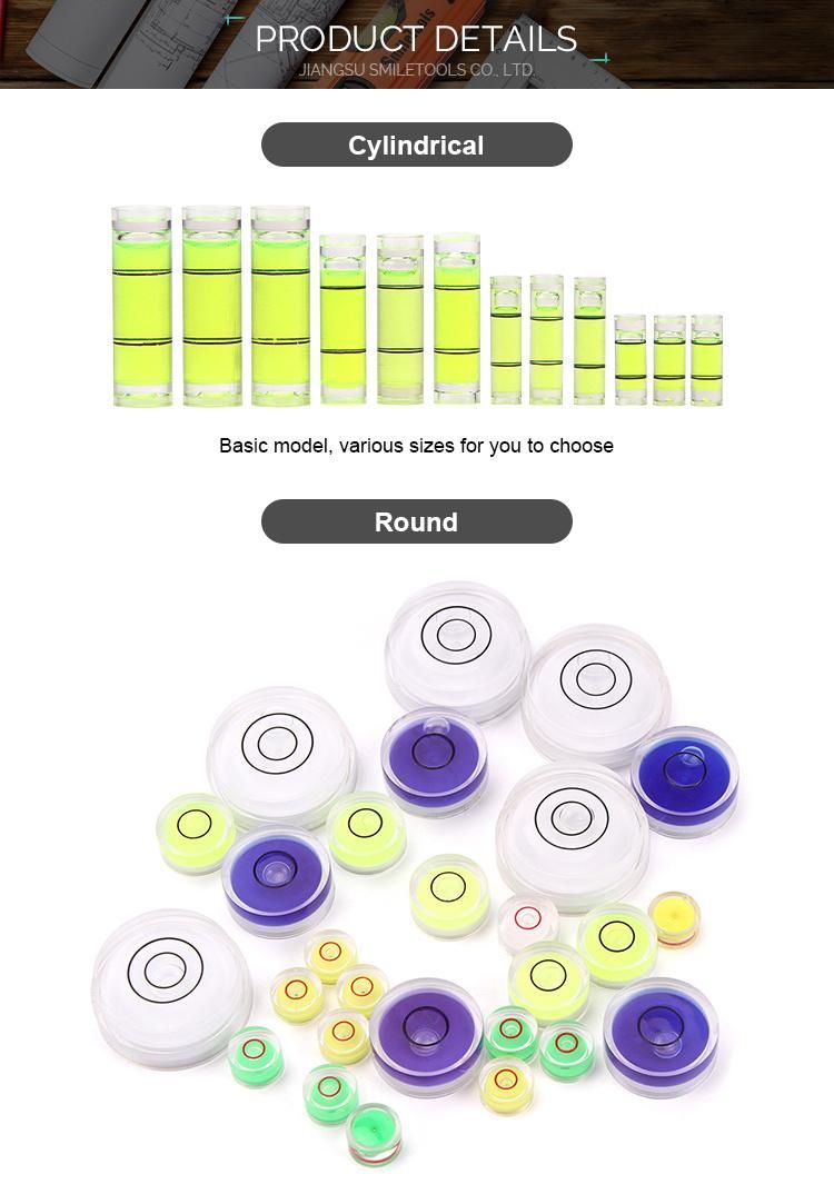 Circular Mini Spirit Level Vials Bullseye Level Measurement Instrument