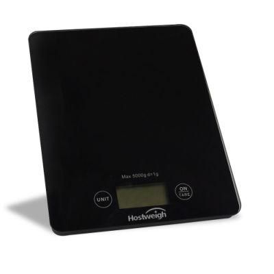 New Arrival Popular Black Tempered Glass Kitchen Scale