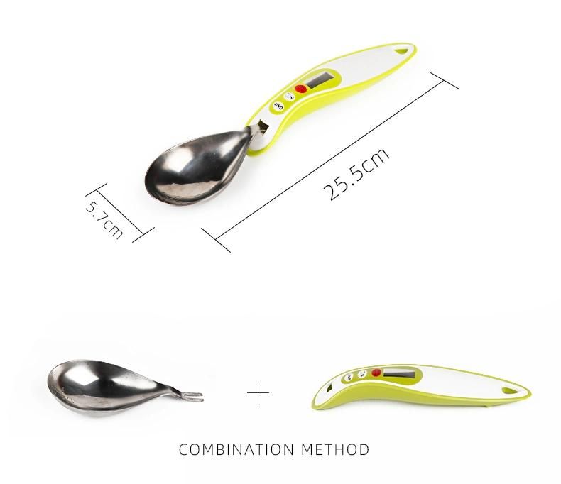 Stainless Spoon LCD Digital Kitchen Weighing Scale 300g 0.1g