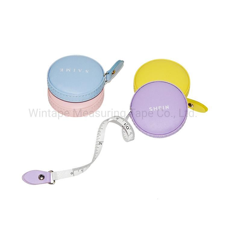 Colorful PU Leather Tape Measure Retractable Measuring Tape for Body Measuring