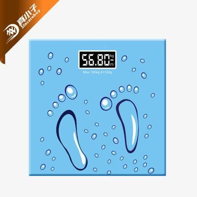 8mm Tempered Glass Electronic Bathroom Scales