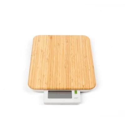 Household Food Electronic Digital Bamboo Kitchen Scale