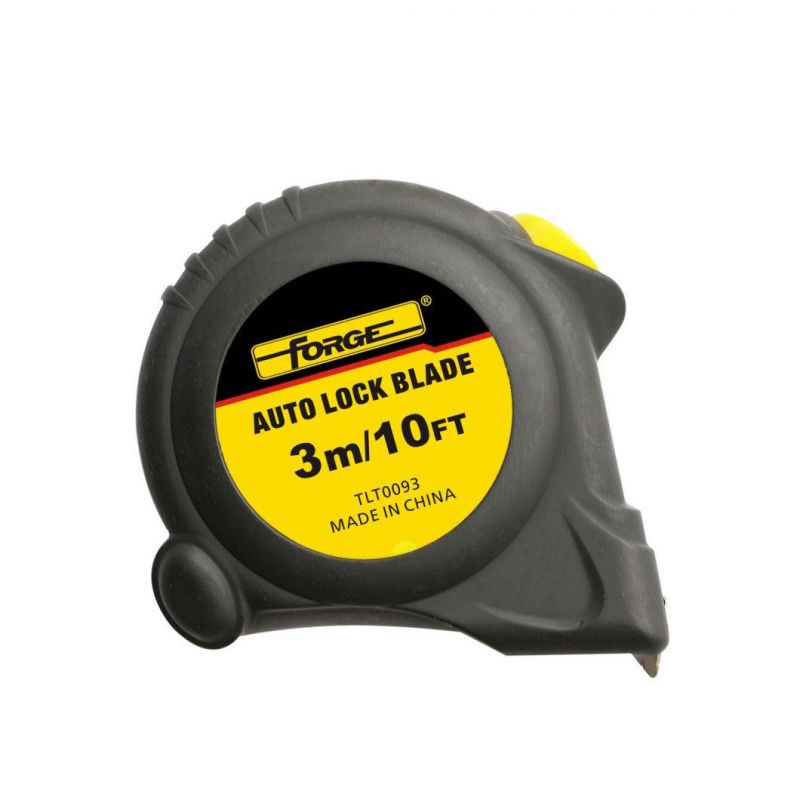 High Quality 3m Auto Lock Steel Tape Measure with Double Marked Blade