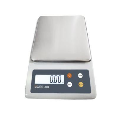 HD 0.1g 6kg Table Electronic Weight Scale with Stainless Steel Pan