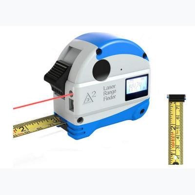 2-in-1 LCD Digital Display Tape Measure with Infrared Distance Meters