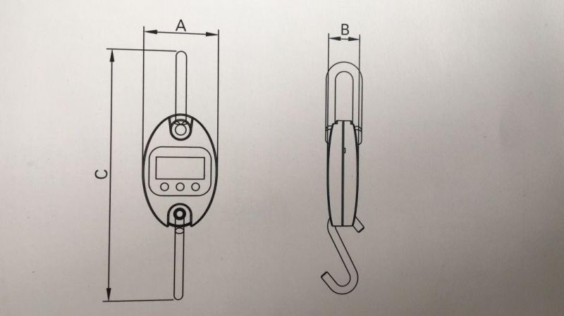 300kg/600lb 50kg Best Seller Weighing Scale Electronic Mini Hanging Luggage Scale