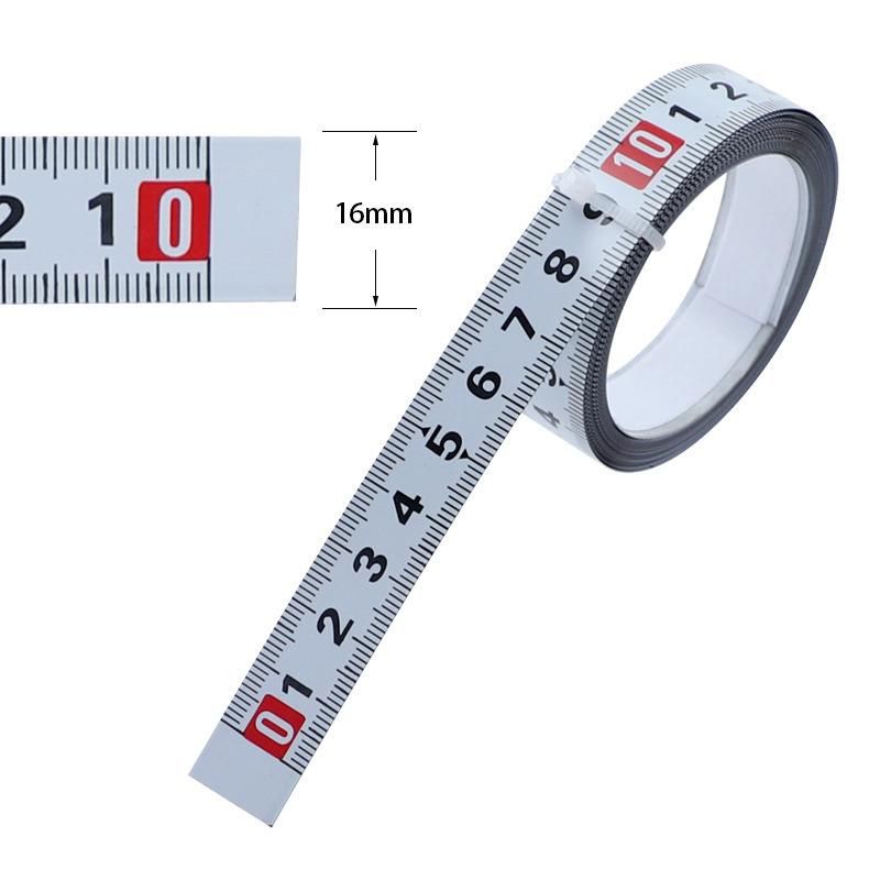 Widen 16mm Sticky Scale Steel Ruler 1-5m Ruler with Glue Scale Tape Measure Self-Adhesive Ruler Ruler Flat Ruler