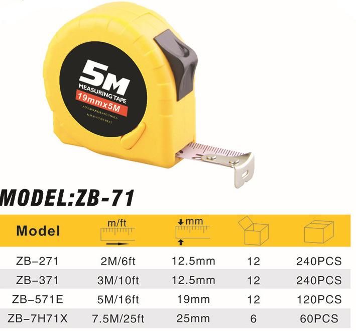 3m 5m ABS Automatic Button Precision Steel Tape Measure