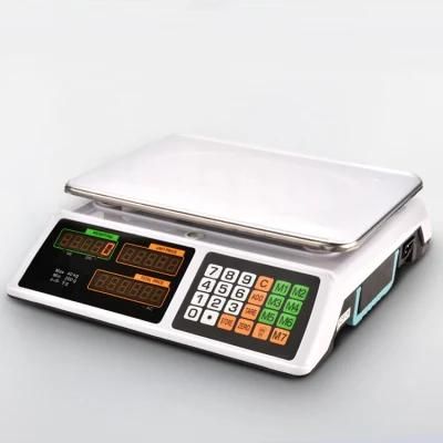 Stainless Steel Digital Price Computing Scale 40 Kg Electronic Weighing Scales