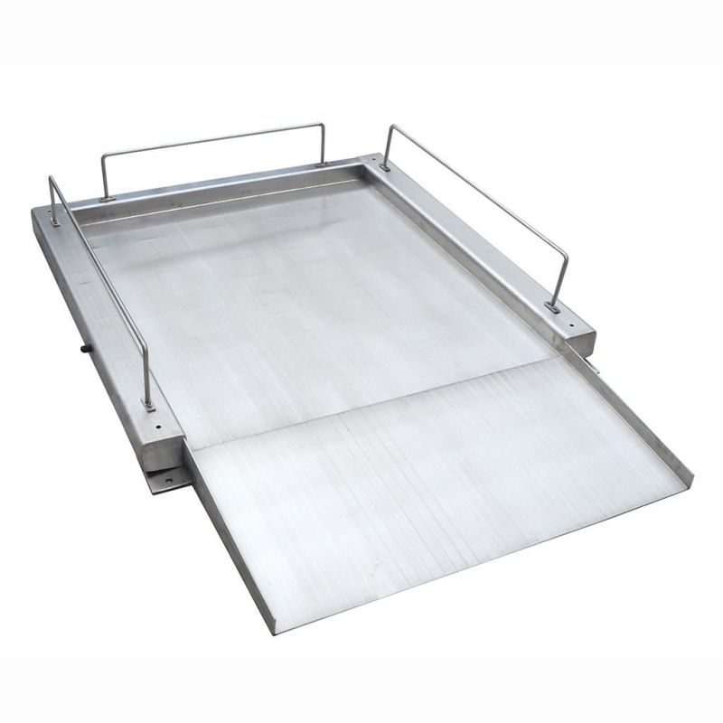 1X1m Fdrs 1500kg 3000kg Stainless Steel Weighing Floor Scale with Ramps