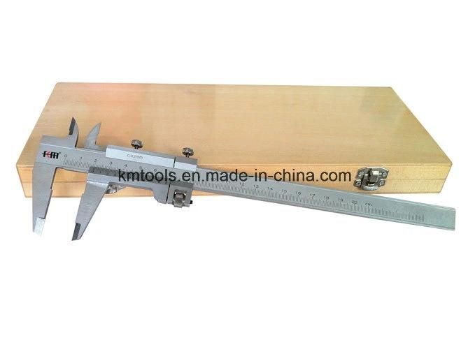 0-200mm Stainless Steel Vernier Caliper with Fine Adjustment