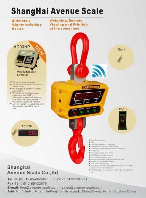 Ce Wireless Crane Scale Digital Hanging Scale