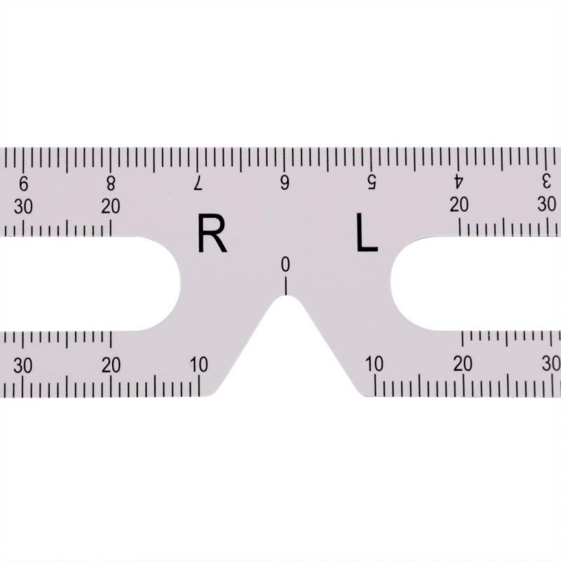 Multi-Function Plastic Ruler - Test Pupil Distance