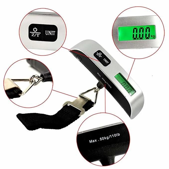 LCD Backlit Multifunction Mini ABS Plastic Digital Hanging Scale