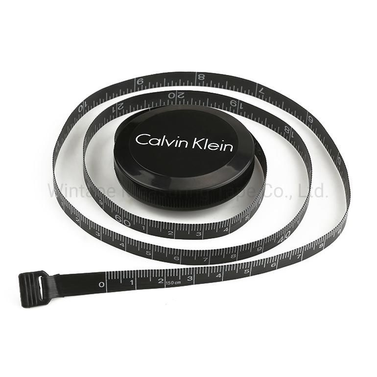 Cool Design Promotional Round Fashionable Black Tape Measurement (RT-138)