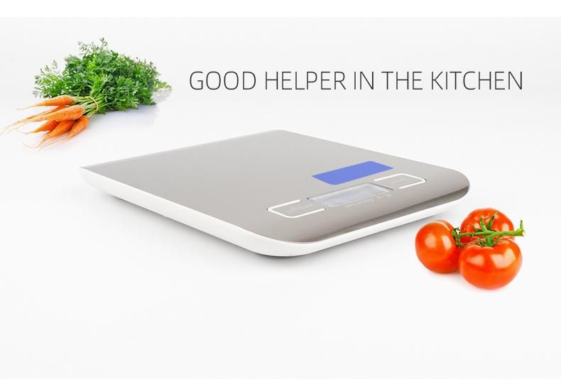 Stainless Steel Kitchen Baking Digital Food Weighing Scale 5kg