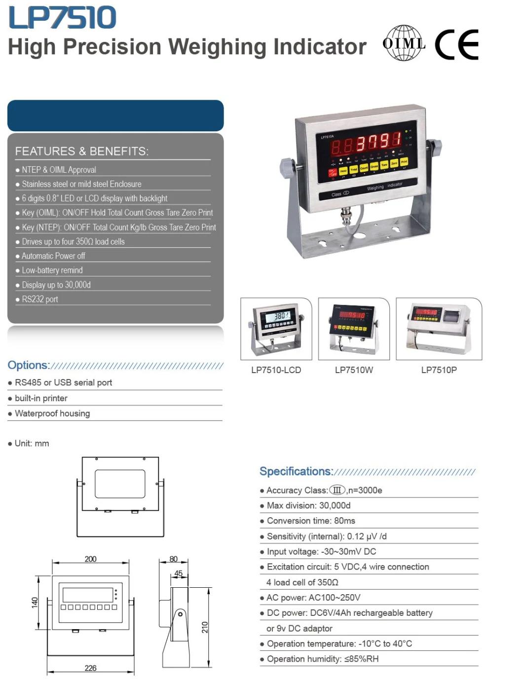 Lp7510 Weighing Instrument Indicador De Balanza