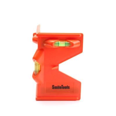 Magnetic Post Spirit Level Fixed Corner Style Custom Logo Measuring Tool Cross Check Level