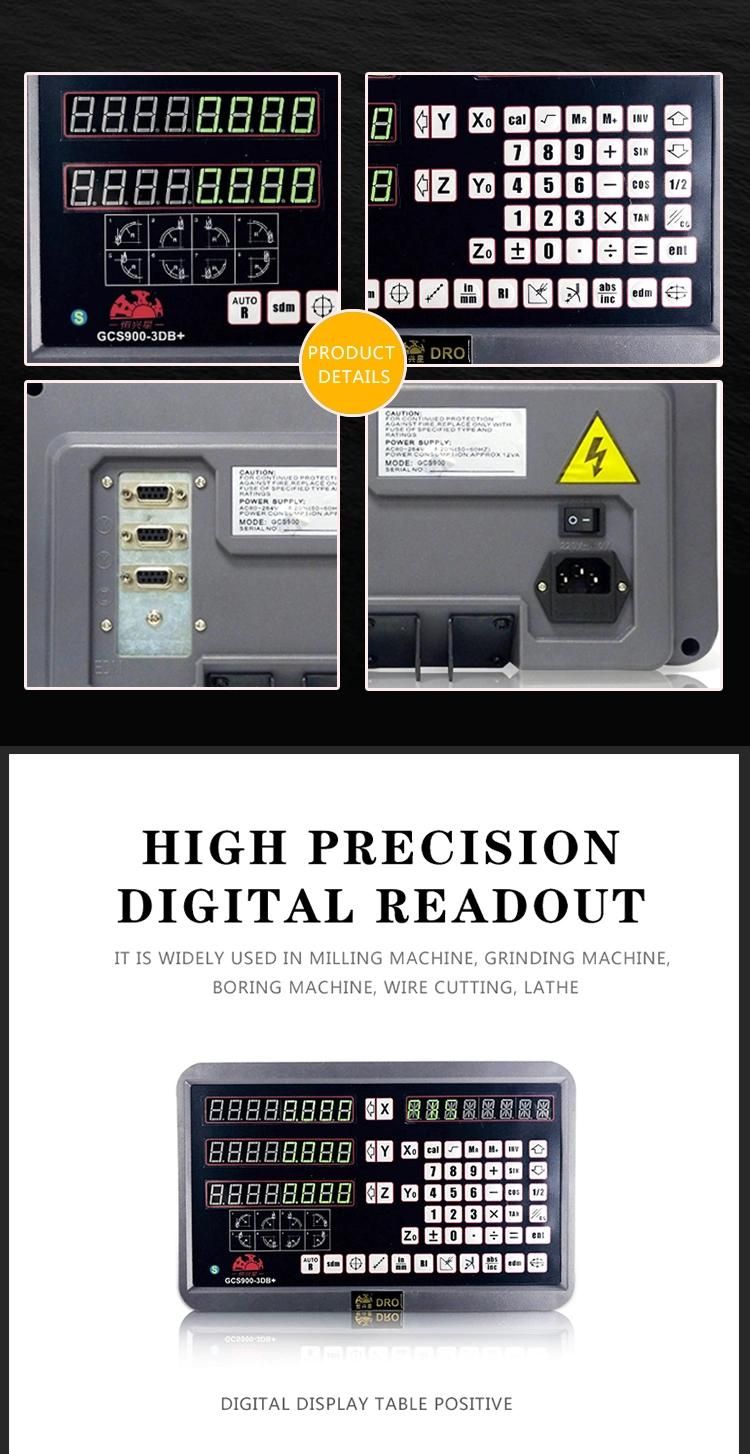 Digital Readout Dro with Position Transducer Glass Linear Scale