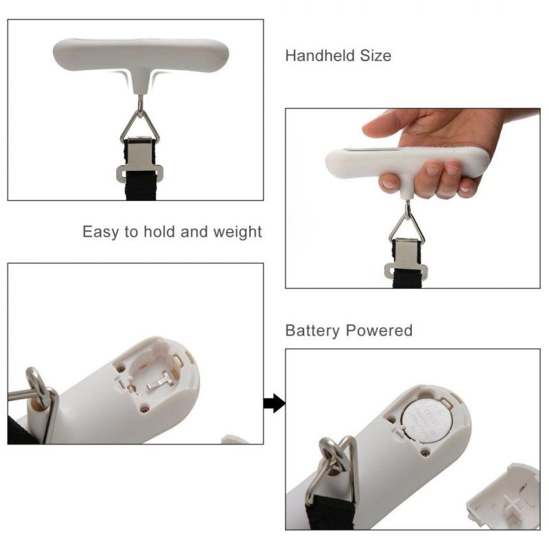 Double Show Digital Luggage Scale Portable Weight Travel Hanging Balance Scales Digital Luggage Scale