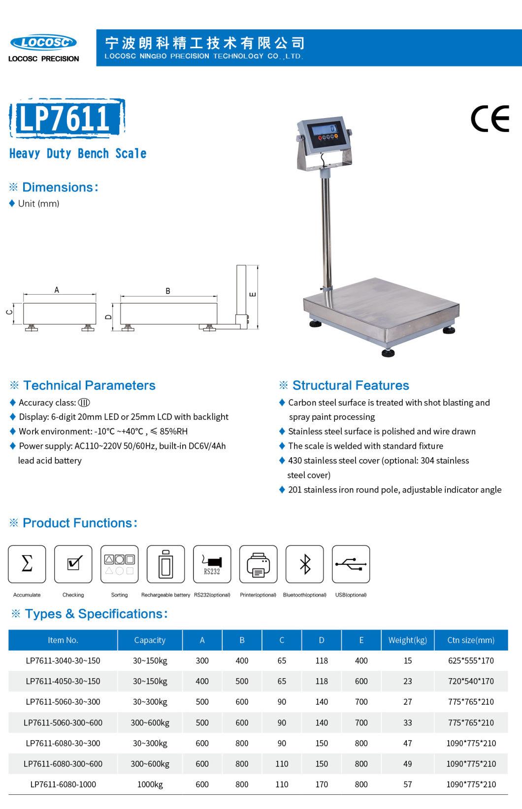 Locosc Lp7611 Weighing Bench Scale Platform Manufacture