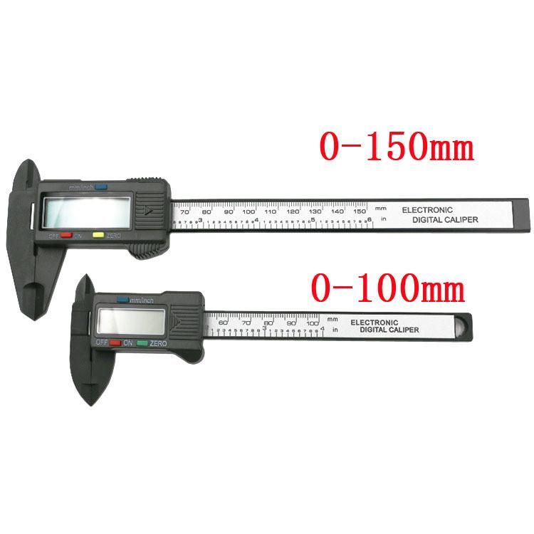 Electronic Digital Caliper LCD Screen Black or Sliver