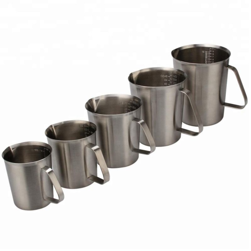 Stainless Steel Milk Water Measuring Mug Jug