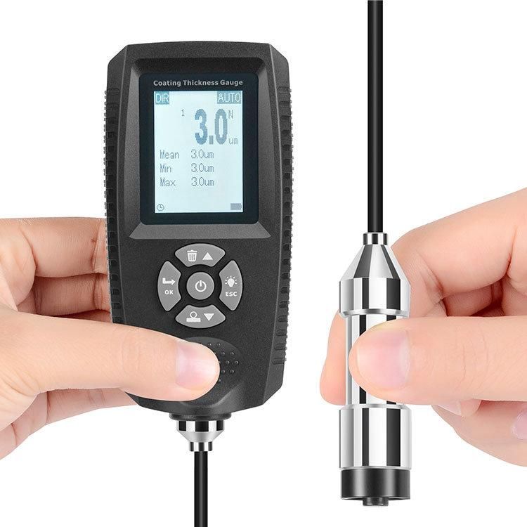 High Accuracy Digital Coating Thickness Gauge with External Probe