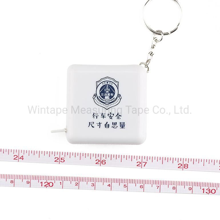 60inch Square Shape Tape Measure Keychain