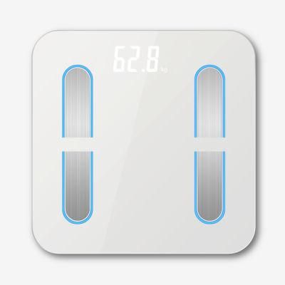 Bluetooth Body Fat Scale with LED Display and Blue Light-Bar