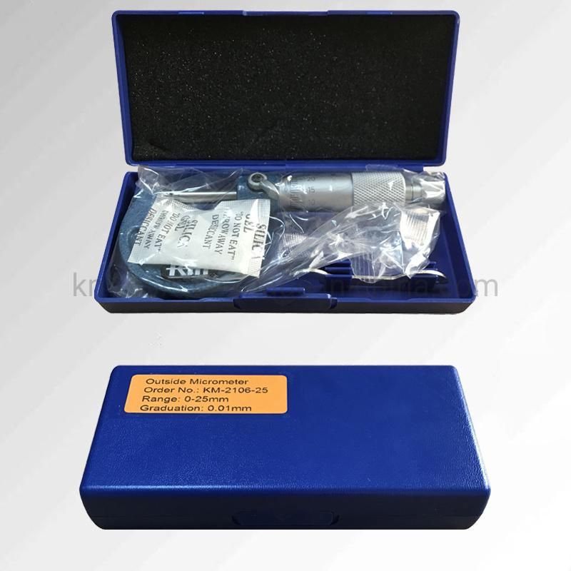 0-25mmx0.01mm Mechanical Outside Micrometer Measuring Device