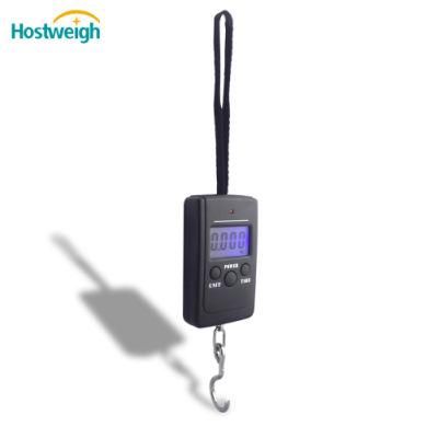 New Design Suitcase LCD Digital Fishing Hang Luggage Scale with Durable Hook Black Travel 0.01g to 40kg Weighting Scale