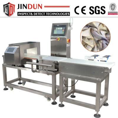 Food Processing Industry Conveyor Belt Checkweigher Combined Metal Detector
