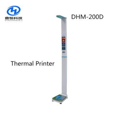 Ultrasonic Height Weight Machine with LED Display and Thermal Pinter