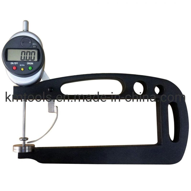 Customized 0-50mm/0-2′′ Digital Thickness Gauge with 200mm Measuring Depth