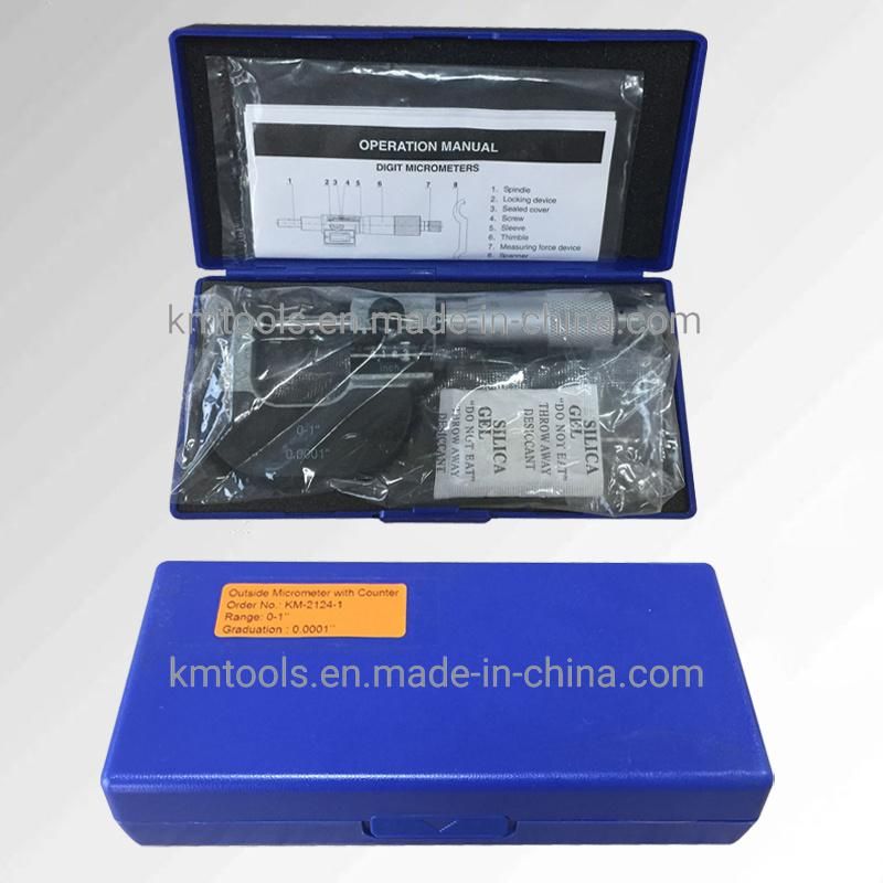 0-1′ ′ Outside Micrometer with Mechanical Counter Measuring Device