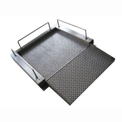 1X1m Fdrs 1500kg 3000kg Stainless Steel Weighing Floor Scale with Ramps